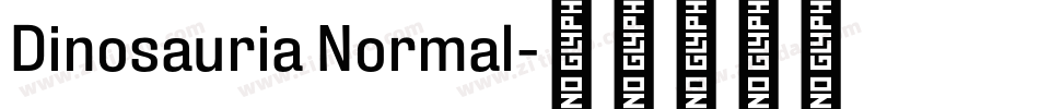 Dinosauria Normal字体转换